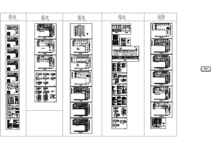 某八层医院全套电气施工图纸CAD_图1
