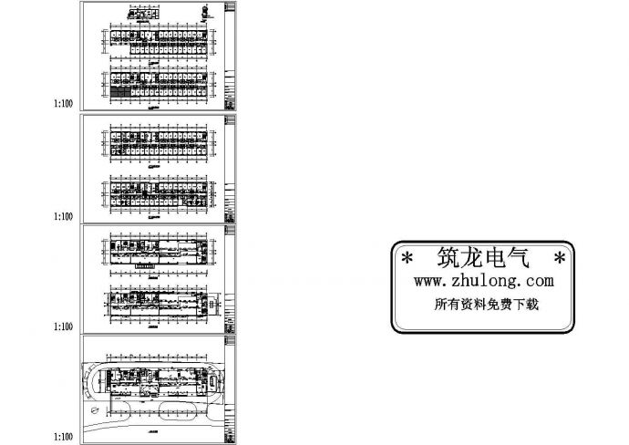 江苏昆山某酒店式公寓电气图纸CAD_图1