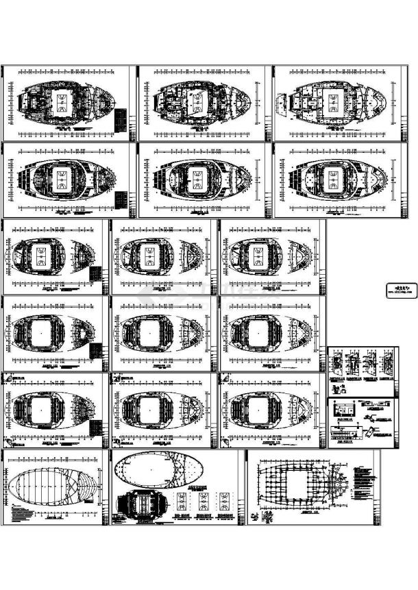 [四川]大型体育馆全套电气施工图纸（含完整变配电系统），25张图纸。-图二
