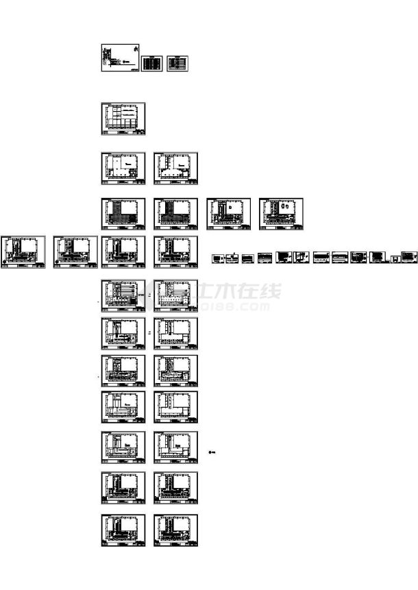 超炫网吧室内装修设计施工图（含效果）-图二