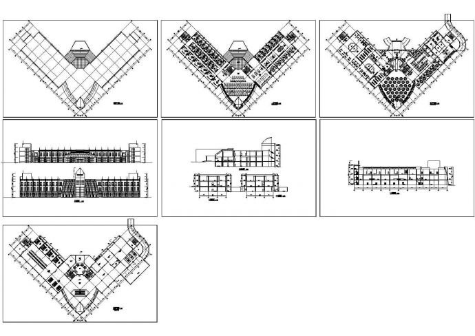 东北地区某滑雪俱乐部建筑设计CAD全套图纸_图1