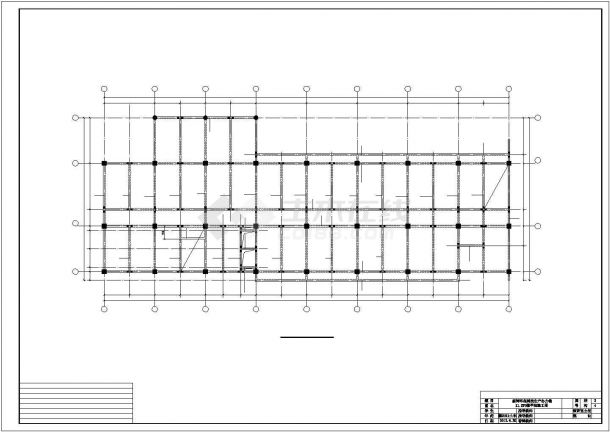 济宁市某市政单位6层框架结构办公楼建筑设计CAD图纸-图二