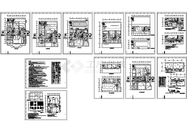 北京某20层剪力墙结构高档宾馆建筑设计CAD施工图-图二