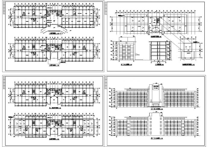 办公楼设计_东北地区某办公楼建筑设计CAD全套图纸_图1