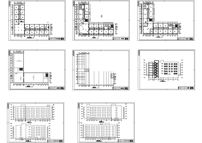 办公楼设计_杭州某六层办公楼建筑设计施工CAD全套图纸_图1