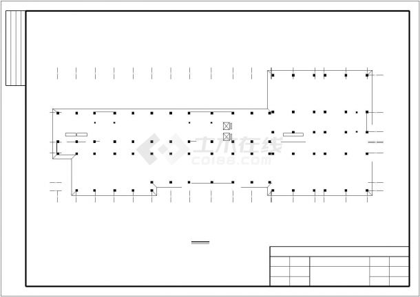 兰州市某大学8层钢混框架结构教学楼建筑结构设计CAD图纸-图二