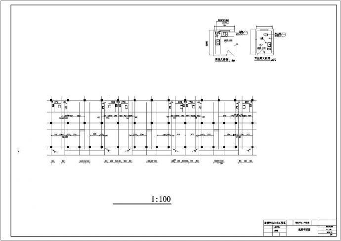 贵阳市某小区3500平米7层框架结构住宅楼建筑结构设计CAD图纸_图1