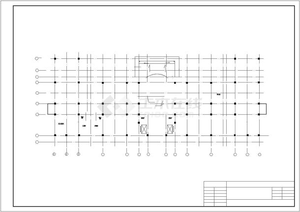 贵阳市某甲级医院6000平米6层框架结构住院楼建筑结构设计CAD图纸-图一