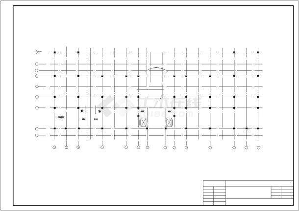 贵阳市某甲级医院6000平米6层框架结构住院楼建筑结构设计CAD图纸-图二