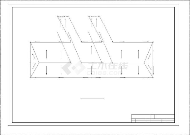 厦门市某公司1700平米局部4层框架结构办公楼建筑结构设计CAD图纸-图一