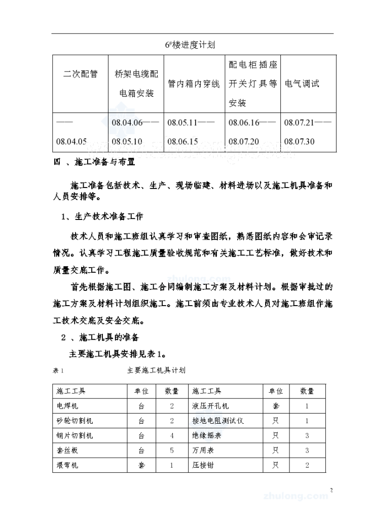 某小区电气工程施工设计-图二