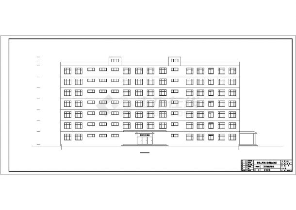珠海市某商圈7层框架结构假日酒店建筑结构设计CAD图纸-图一