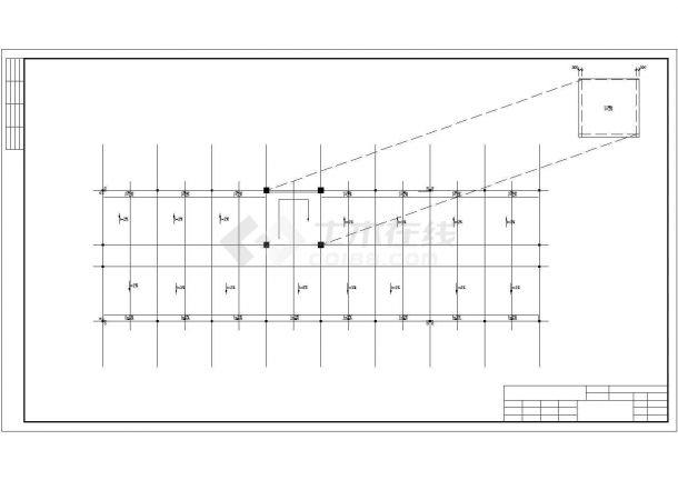 北京市昌平区某单位4400平米7层框架结构行政办公楼建筑设计CAD图纸-图一