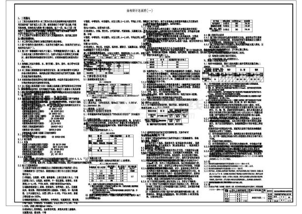 某城管理局广场扩建及车库工程设计cad全套结构施工图（含设计说明，含人防设计）-图一