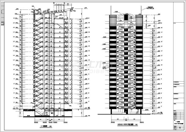[福建]某十九层板式住宅楼建筑施工图，含建筑设计说明-图二