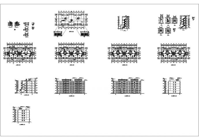 某地高档精品多层住宅楼建筑设计CAD施工图_图1