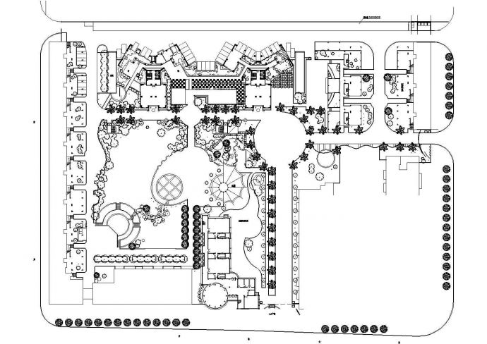 [深圳]现代花园式居住区景观设计施工图CAD_图1