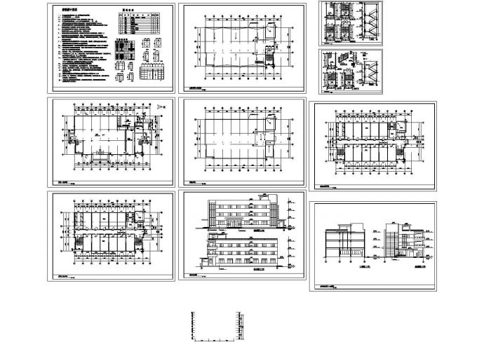 某地精品多层宿舍楼建筑CAD施工图_图1