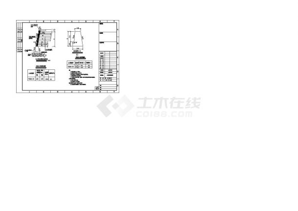 某地10.0米高格网挡墙断面设计CAD全套图纸-图一