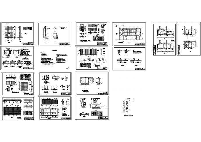 某地区1.5m泵站建筑施工CAD全套图纸_图1