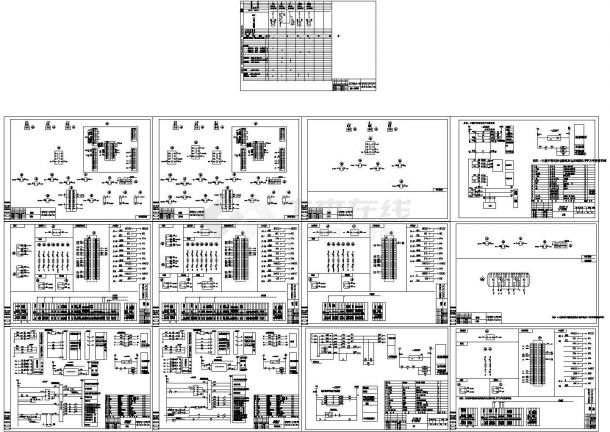 某配电工程KYN28-12型开关柜设计cad全套电气原理图及接线图（标注详细）-图一