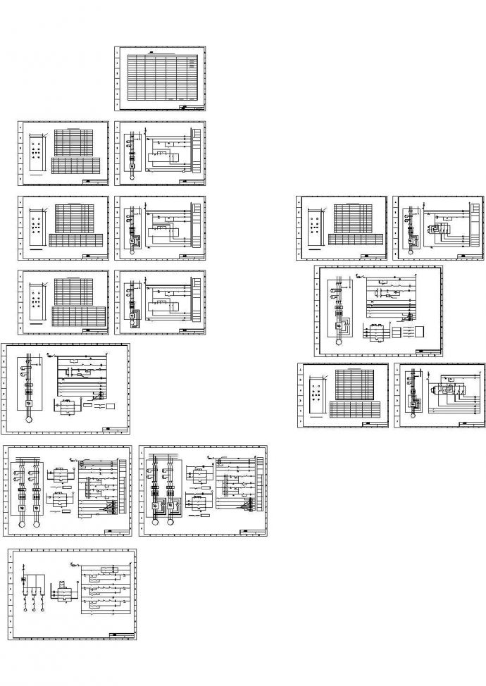 经典ABB品牌软启控制cad电气施工图纸图集（标注详细，种类齐全）_图1