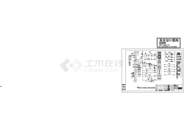 某型号自藕降压起动控制柜电气原理设计CAD平面图纸-图一