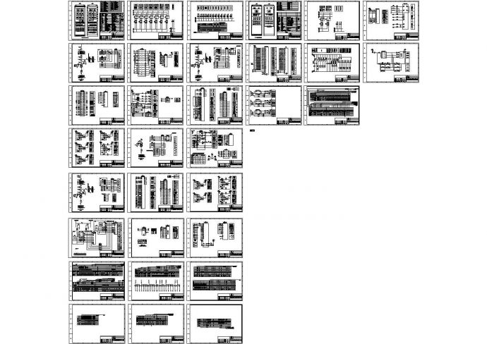 某型号总降压站继电电气原理设计CAD平面图纸_图1