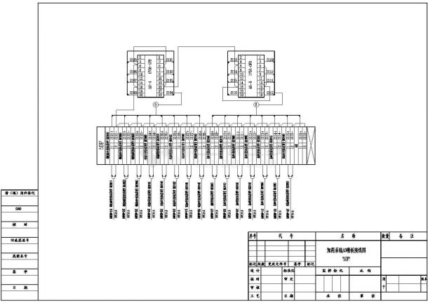 某型号PLC控制柜电气系统原理CAD平面示意图纸-图二