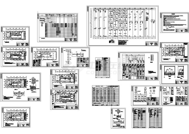 某大型10KV变电所设计cad全套电气施工图（含设计说明）-图二