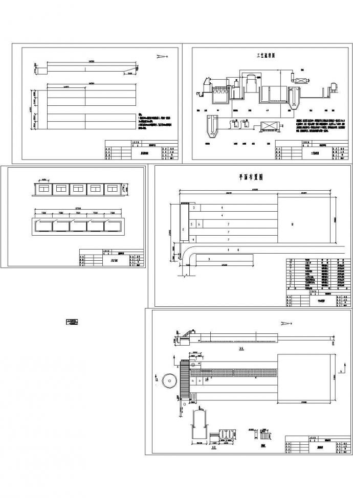 某养殖废水处理系统设计cad工艺施工图纸（标注详细）_图1