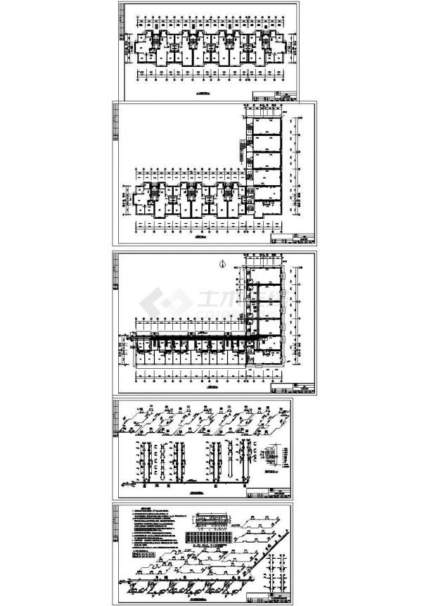 住宅楼全套采暖cad设计施工图-图一