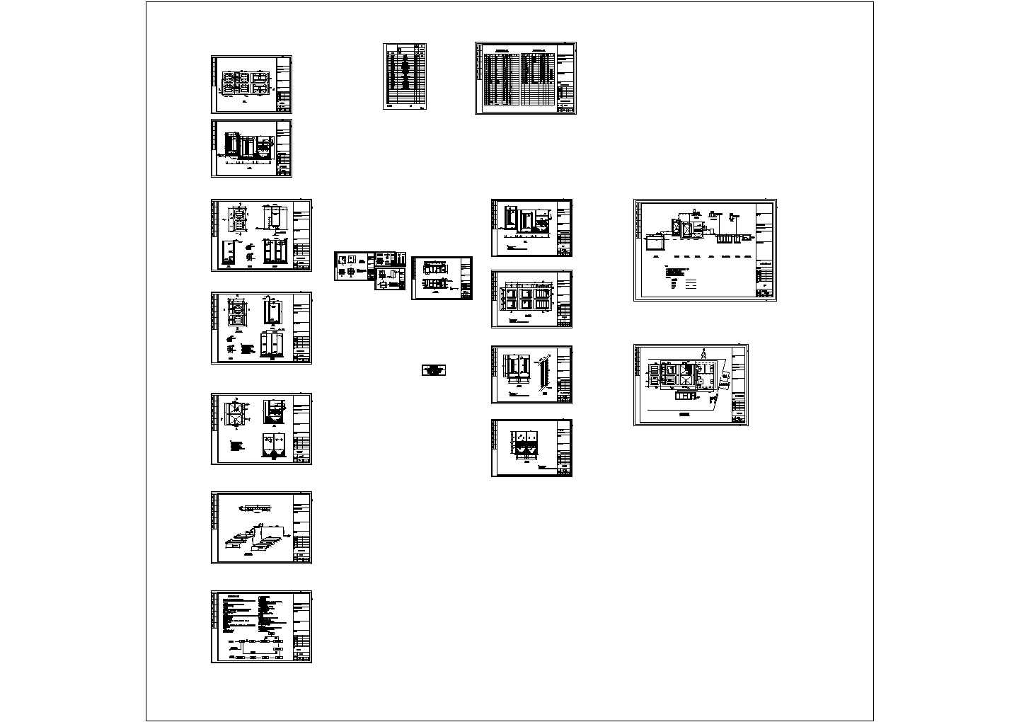 福州某医疗污水治理工程设计cad全套工艺施工图（甲级院设计）