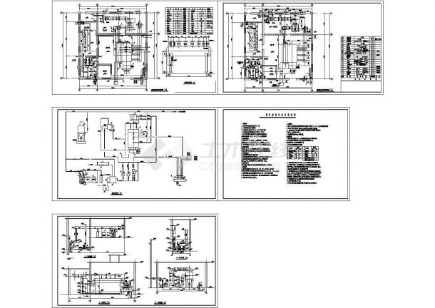 燃煤蒸汽锅炉暖通设计施工图-图一