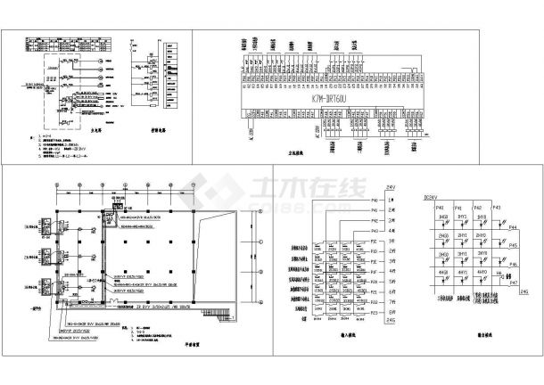 某型号小型冷库的恒温控制PLC电气原理设计完整示意CAD图纸-图二