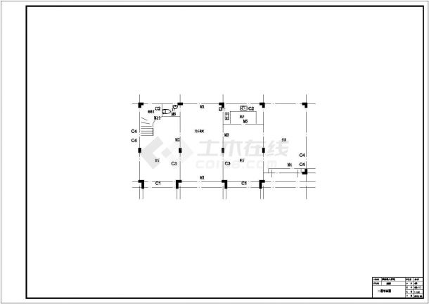 某二层框架结构独栋别墅设计cad全套建施图（含设计说明，含结构设计，含给排水设计，含电气设计，效果图）-图二