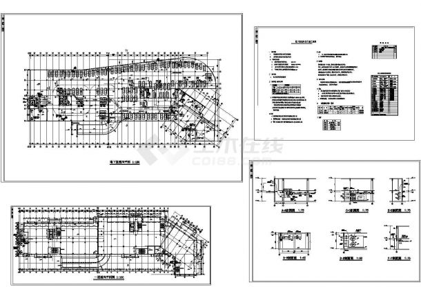 地下汽车库全套暖通设计施工图-图一