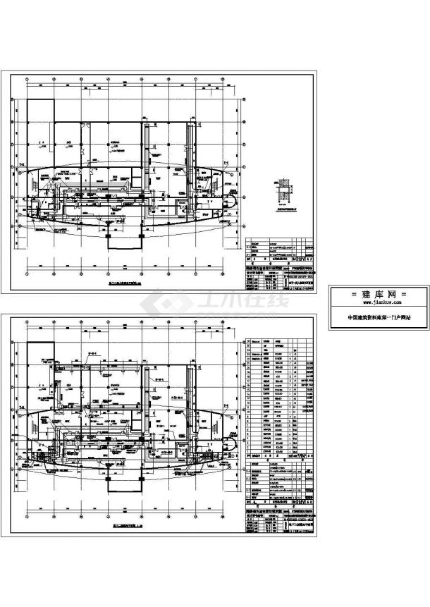 某质监楼中央空调暖通设计图-图一