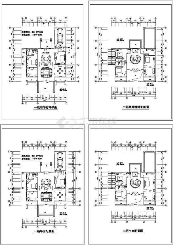 二层别墅全套装修设计施工图-图一