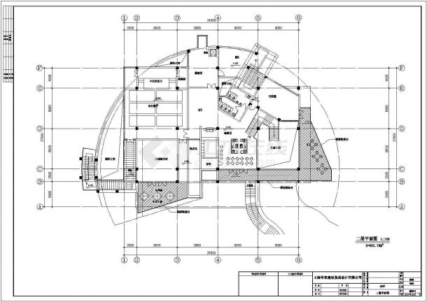 某框架结构二层带地下层会所设计cad全套建筑施工图（含效果图）-图一