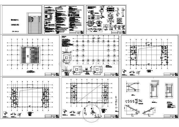 [云南]多层训练中心框架结构施工图-图一