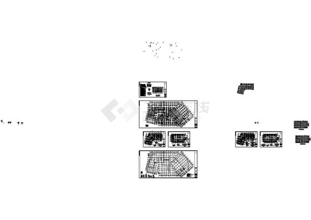 某五星级商务酒店地下室结构图CAD-图二
