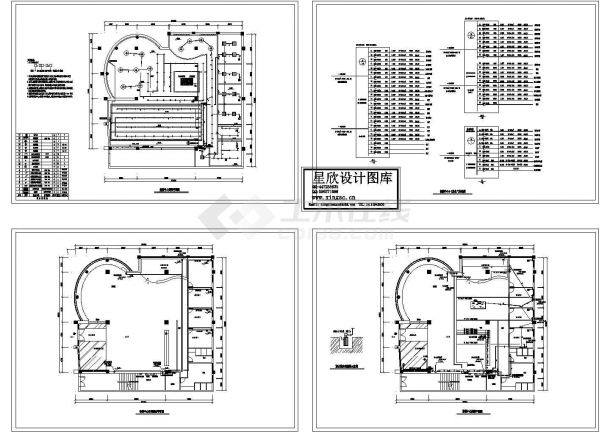 北京海淀区某房地产售楼中心电气设计CAD施工图-图一