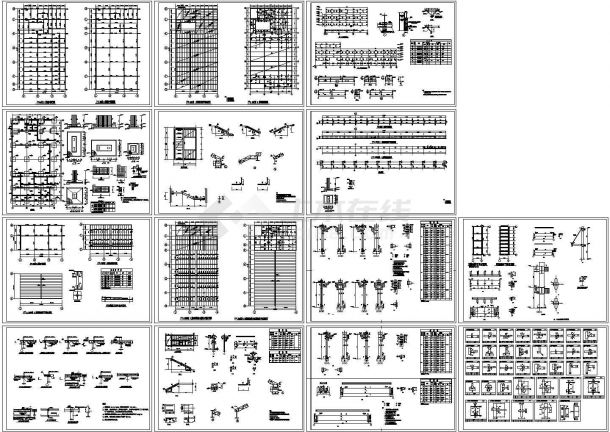 厂房设计_某钢结构厂房结构设计图，18张图纸。-图一