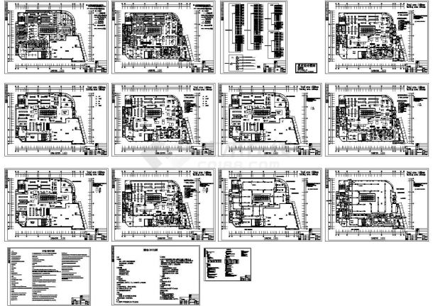 广州某3层大型民宿酒家装修工程电气设计CAD施工图-图一