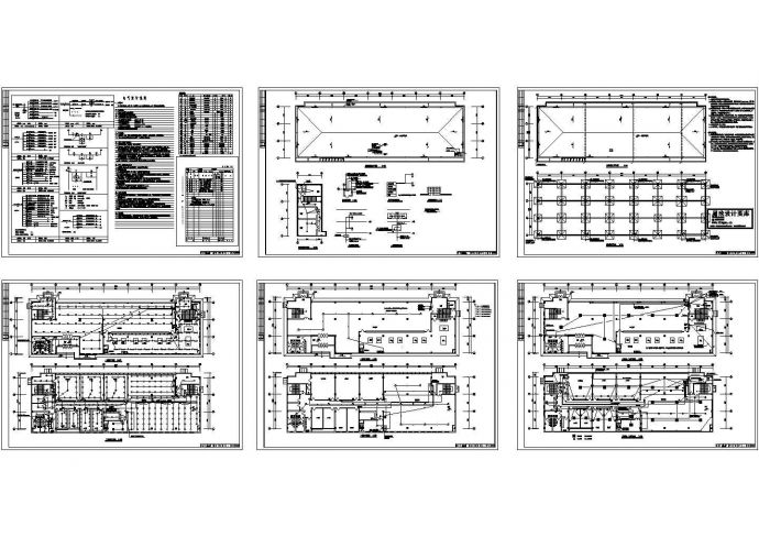 温州某大型皮革厂2层职工食堂电气设计CAD施工图_图1
