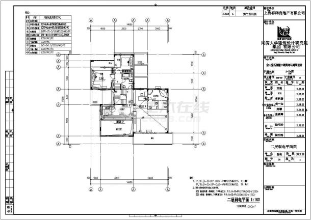 某二层带地下室层框混结构高级别墅弱电设计cad全套电气施工图（含设计说明）-图一