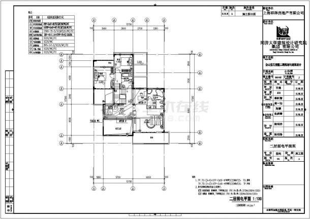 某二层带地下室层混合结构高级别墅弱电设计cad全套电气施工图（含设计说明）-图一