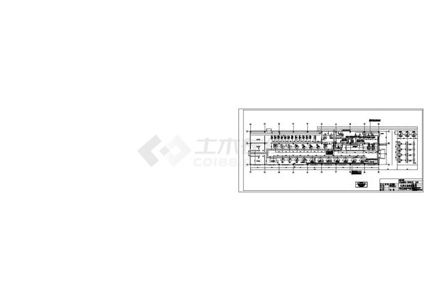 某100t_h锅炉补给水处理站管道系统设计cad平面布置图（甲级院设计）-图一