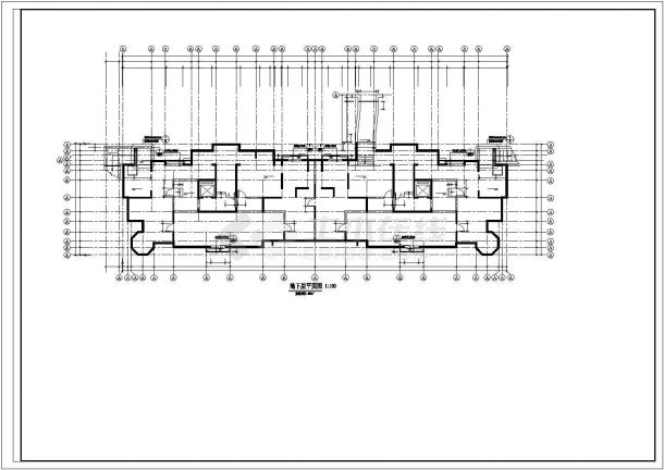 温州某小区11层框架结构住宅楼CAD建筑设计图纸（含地下室和机房层）-图一